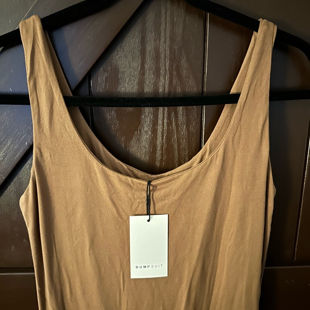 BUMPSUIT - MATERNITY Full length , brand new with tags , BROWN